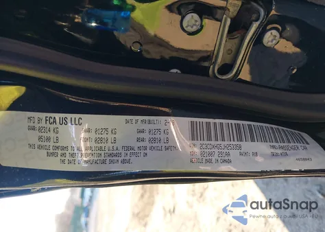 2018 Dodge Charger Sxt Plus Rwd z USA, uszkodzony, nr VIN 2C3CDXHG5JH253358